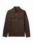 Incotex - Cotton and Cashmere-Blend Overshirt - Brown