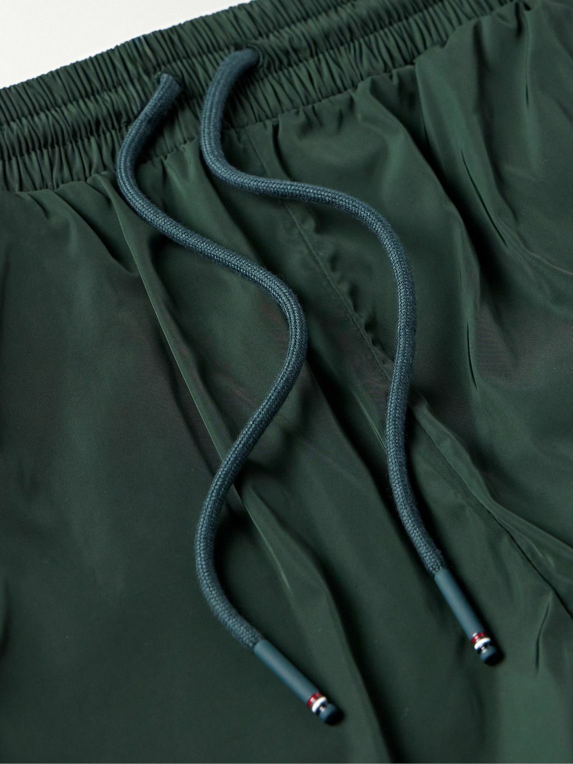 Straight-Leg Striped Fleece Trousers