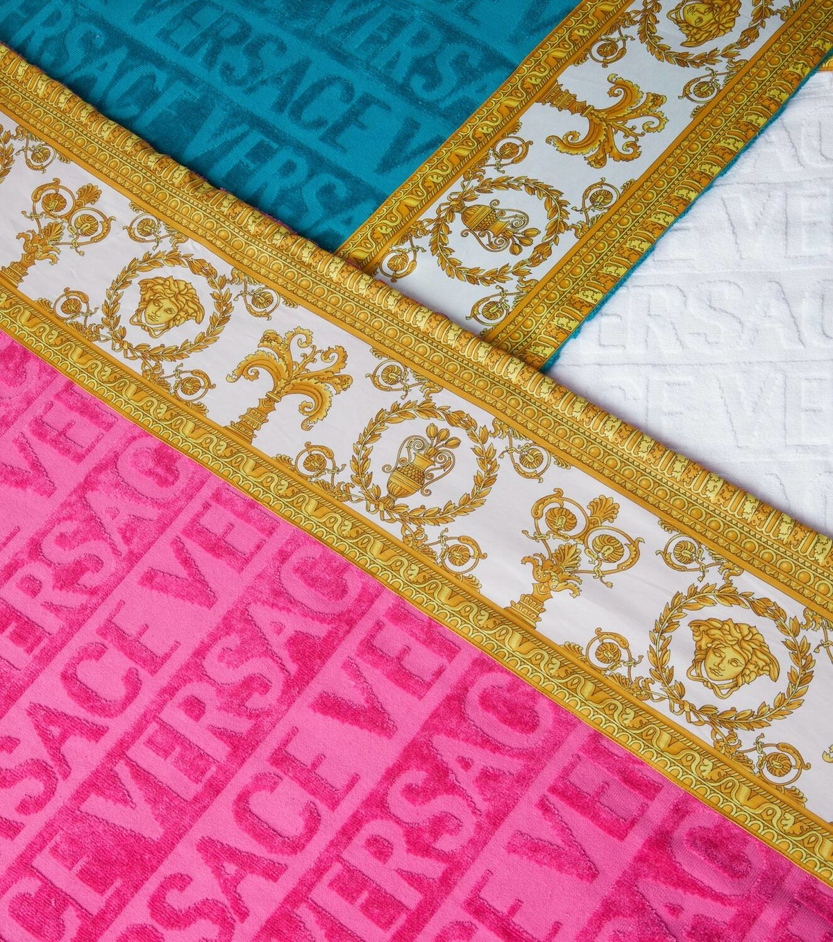 Versace Home I Love Baroque terry beach towel