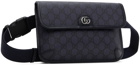 Gucci Navy Small Ophidia GG Belt Bag
