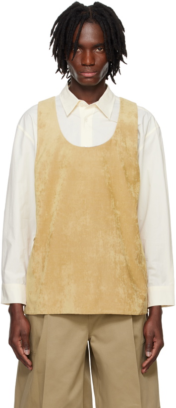 Photo: System Beige Velvet Tank Top