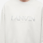 Lanvin Men's Embroidered Crew Sweat in Mastic