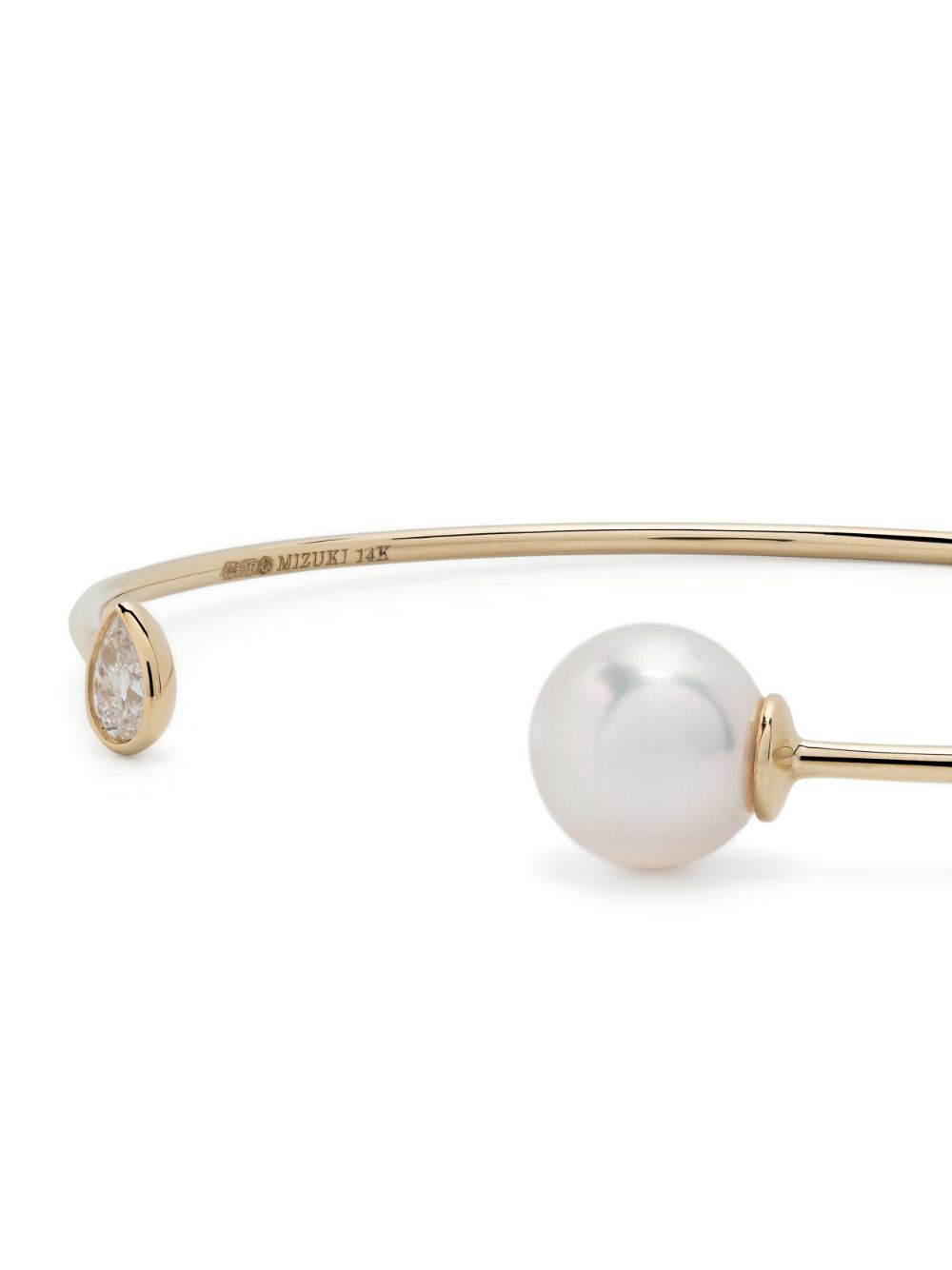 Mizuki 14K Yellow Gold Sea Of Beauty Pearl And Diamond Bracelet