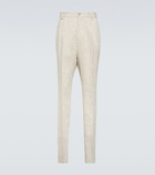 Dolce&Gabbana - High-rise slim linen pants