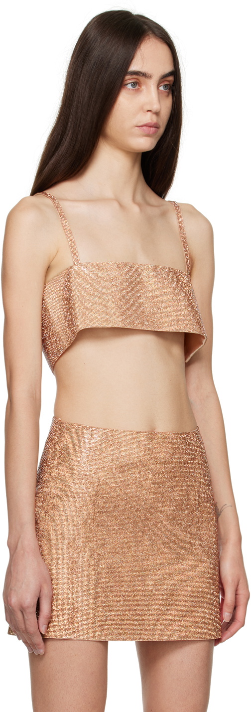 NUÉ Gold Rhinestone Camisole
