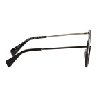 Yohji Yamamoto Black Round Wire Frame Sunglasses