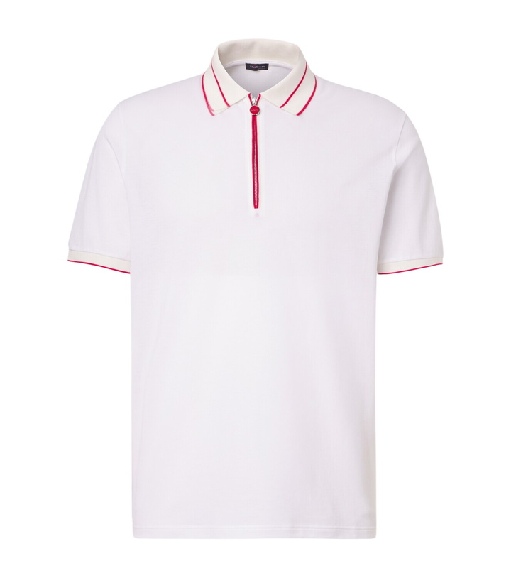 Photo: Kiton Cotton piqué polo shirt