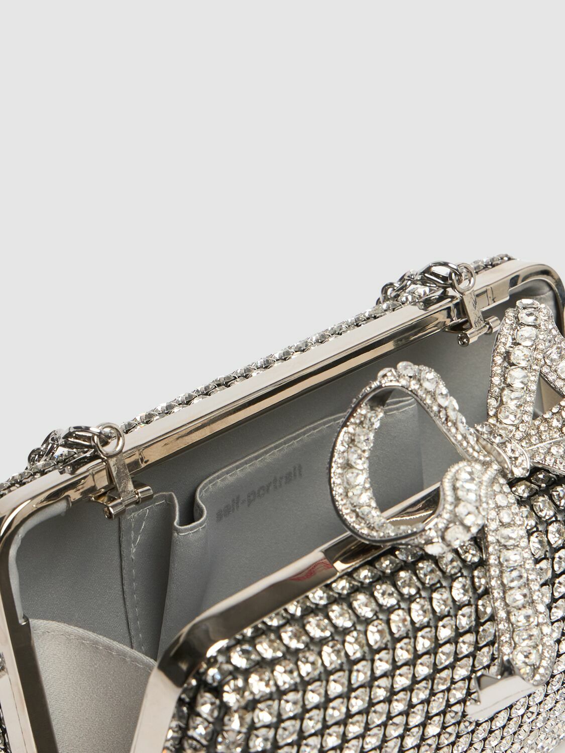 SELF-PORTRAIT Crystal Box Clutch Self-Portrait