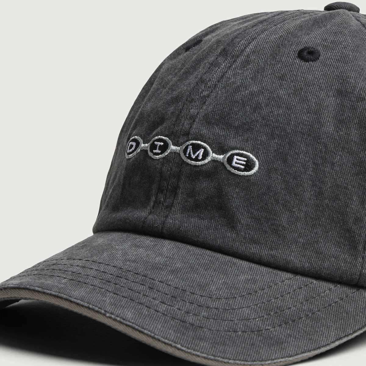 Dime Men's Space Low Pro Cap in Black Washed