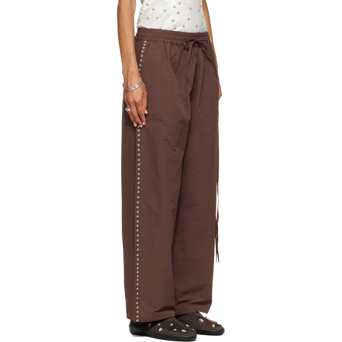RESCHA SSENSE Exclusive Brown Tracking Pants