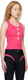 Marshall Columbia Pink Slash Tank Top