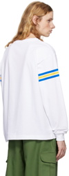 Sky High Farm Workwear White 'SH4U' Jersey Long Sleeve T-shirt