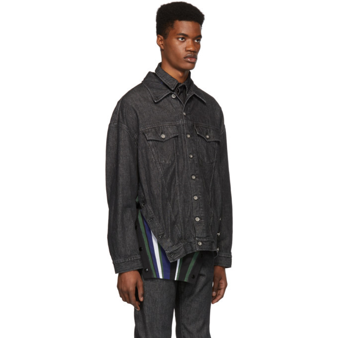 Diesel Red Tag Black Glenn Martens Edition Denim Jacket Diesel