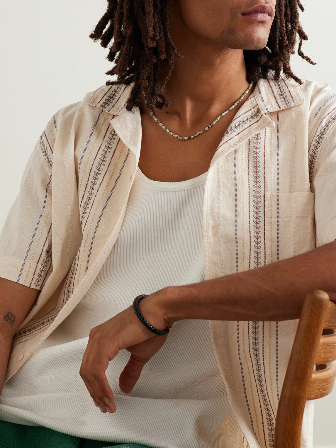 Roxanne Assoulin - Shell, Enamel and Gold-Tone Beaded Necklace