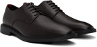 Hugo Brown Grained Leather Derbys
