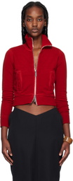 Dsquared2 Red Mini Fit Zipped Sweatshirt