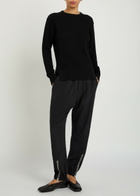 Rick Owens Fisherman Ribbed Wool Jumper Black