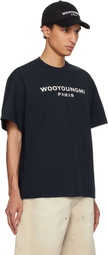 WOOYOUNGMI Navy Logo T-shirt
