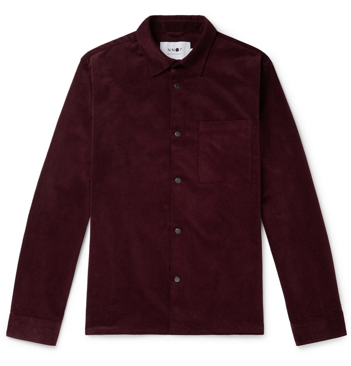 Photo: NN07 - Basso 1427 Cotton-Corduroy Overshirt - Burgundy