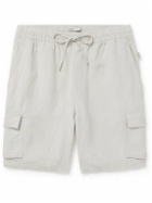 Onia - Air Straight-Leg Linen and Lyocell-Blend Drawstring Cargo Shorts - Gray