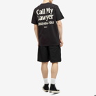 MARKET Men's Call My Lawyer T-Shirt in Washed Black