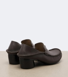 Loewe Oval leather loafer pumps