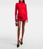 Magda Butrym Ribbed-knit turtleneck bodysuit