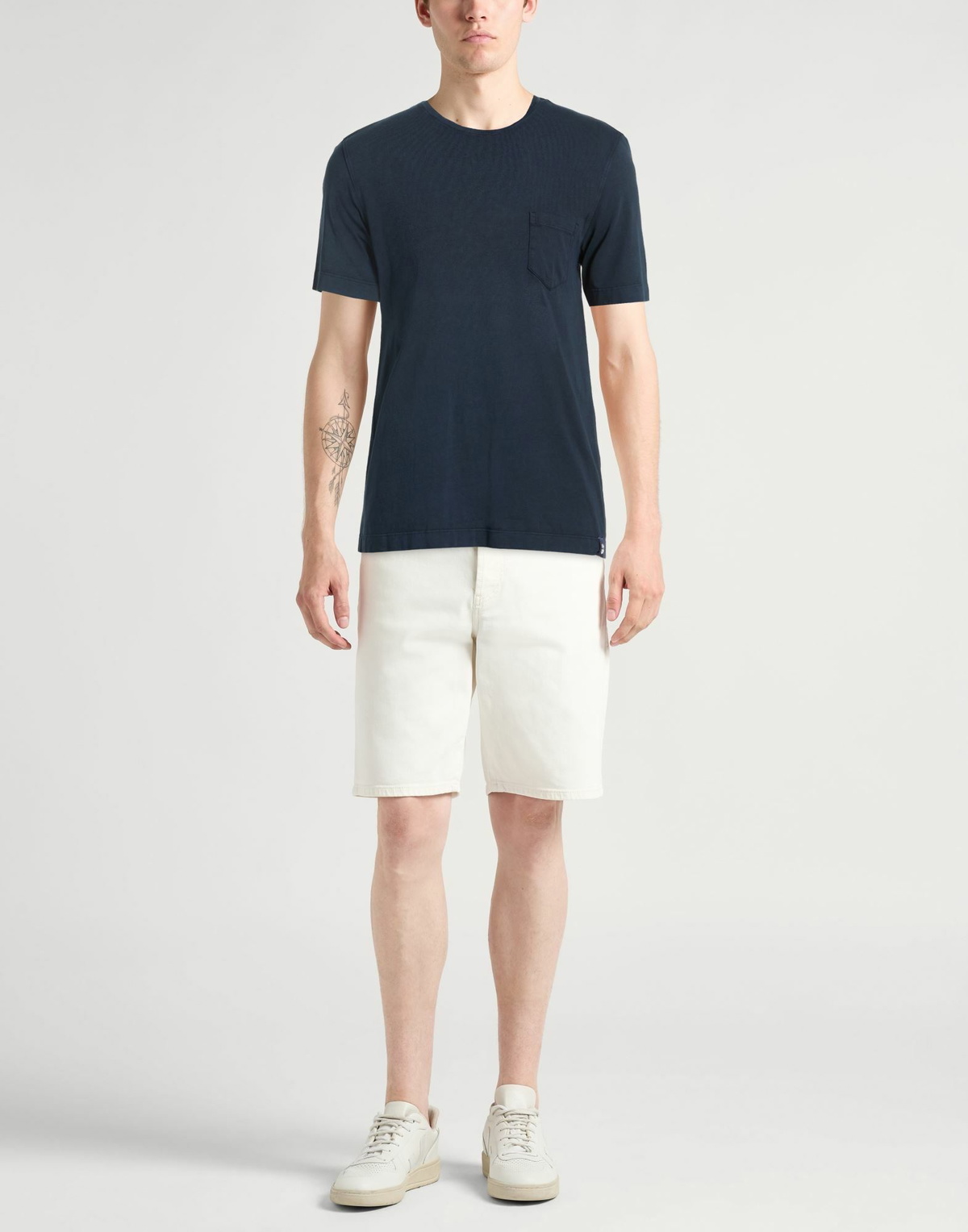 Drumohr Mens T-shirt Midnight in Blue
