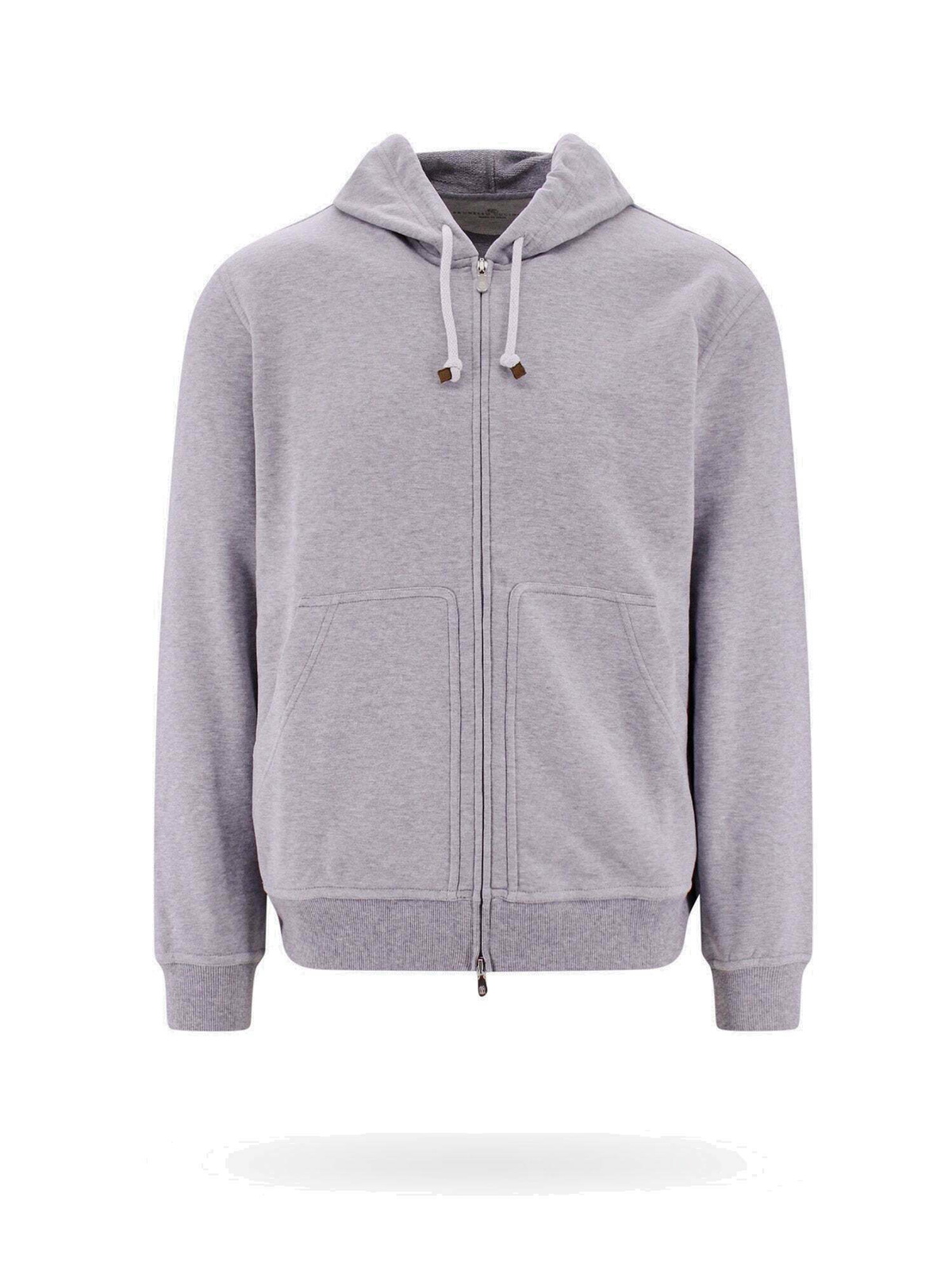 Brunello Cucinelli Gray Cotton Sweatshirt main image 0