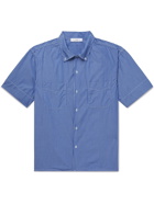 Save Khaki United - Button-Down Collar Striped Cotton-Poplin Shirt - Blue