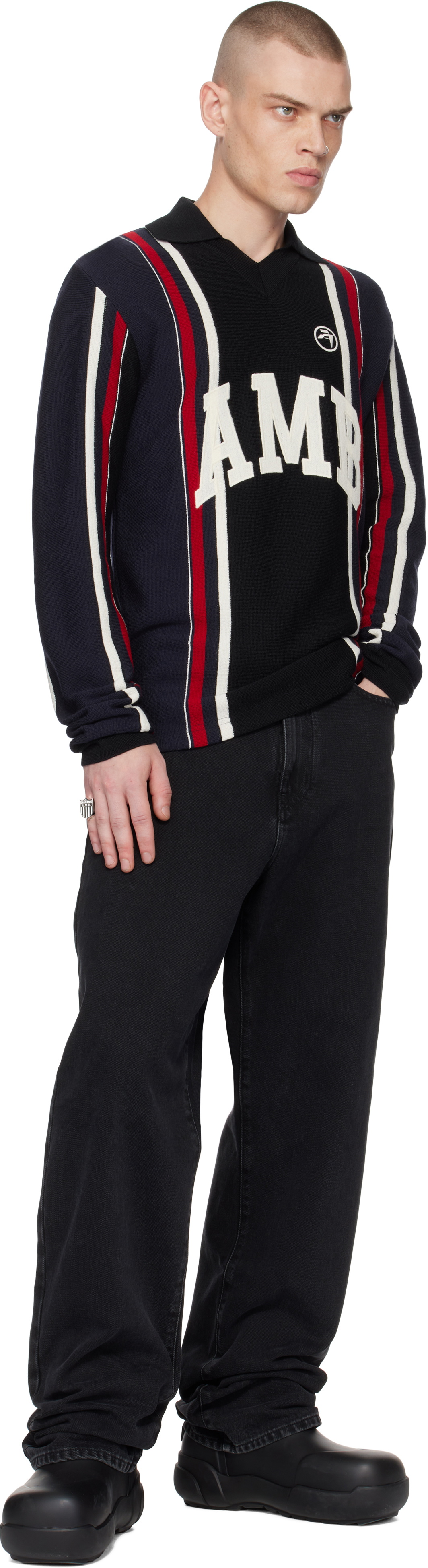 AMBUSH Multicolor Long Sleeve Embroidered Polo