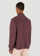 Washed Zip Overshirt in Purple