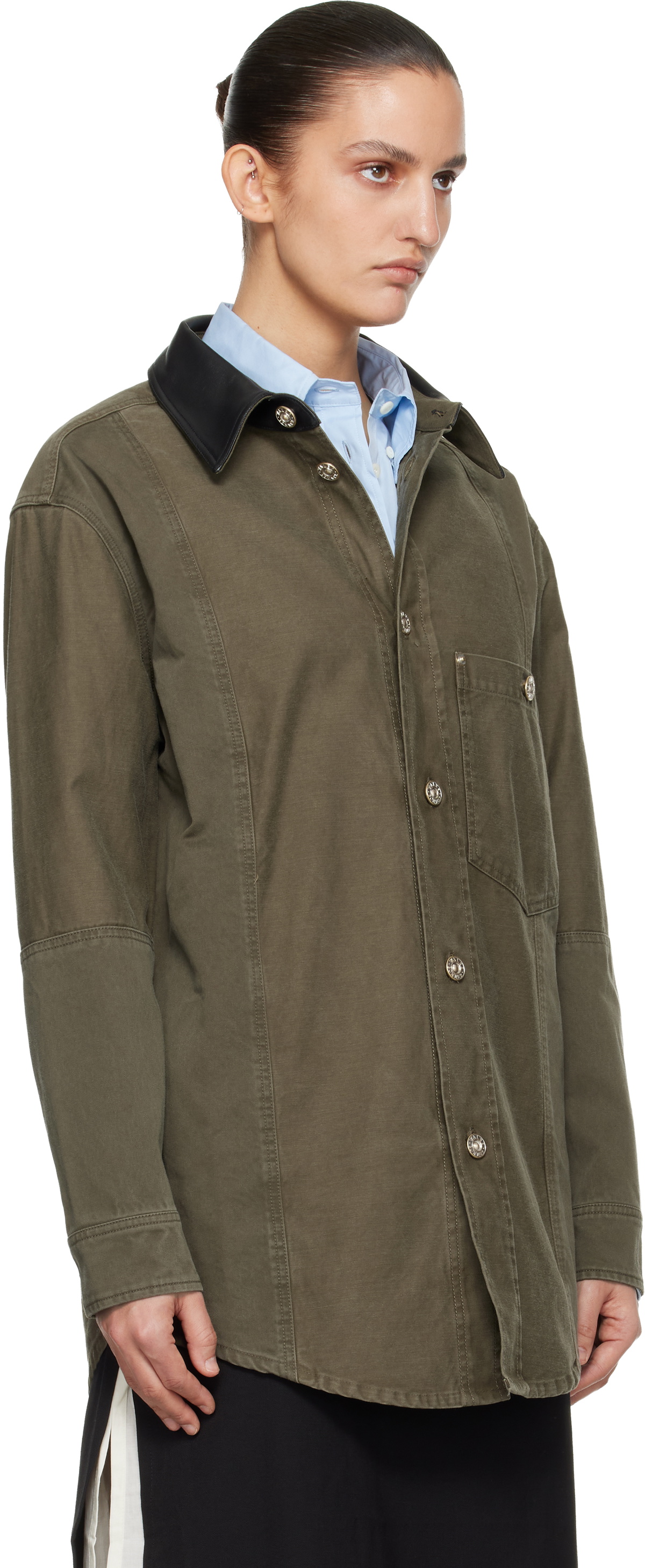 Wales Bonner Khaki Brixton Shirt Jacket