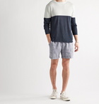 Onia - Kevin Colour-Block Linen and TENCEL-Blend Sweater - Blue