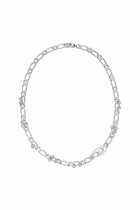 Diesel Stainless Steel and Brass Chain Necklace - Necklaces - Unisex - Silver