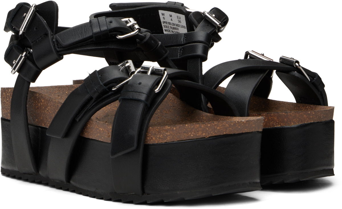R13 Black Platform Sandals