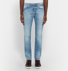 Valentino - Slim-Fit Washed-Denim Jeans - Blue