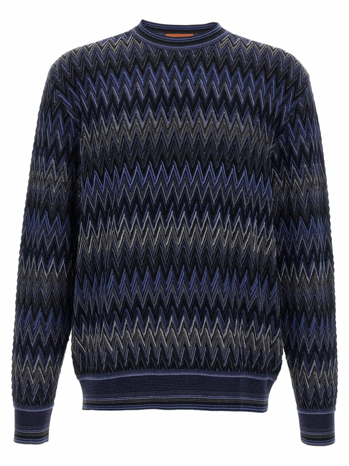 Missoni Grey Zigzag Round Neck Sweater Missoni