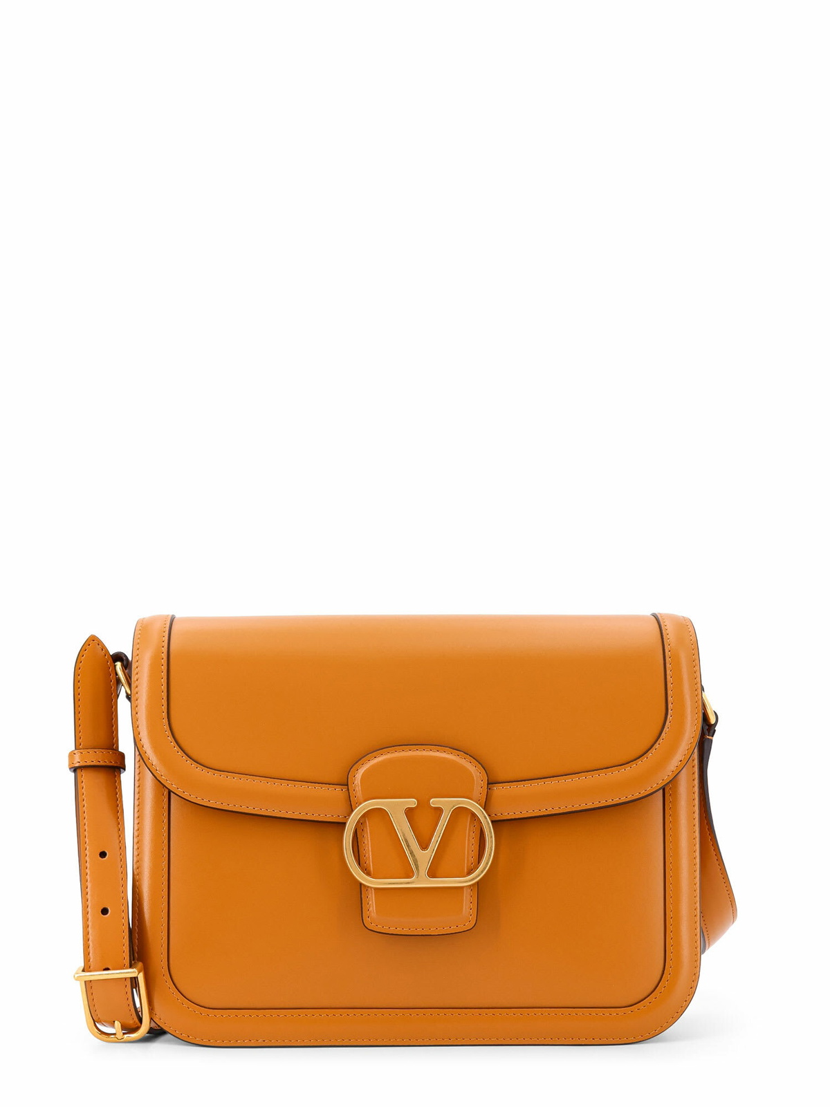 ショルダーバッグ・ポシェット VALENTINO GARAVANI Orange Leather 9To5 Shoulder Bag Valentino Garavani Orange Leather 9to5 Shoulder Bag