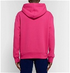 Gucci - Logo-Appliquéd Loopback Cotton-Jersey Hoodie - Men - Pink