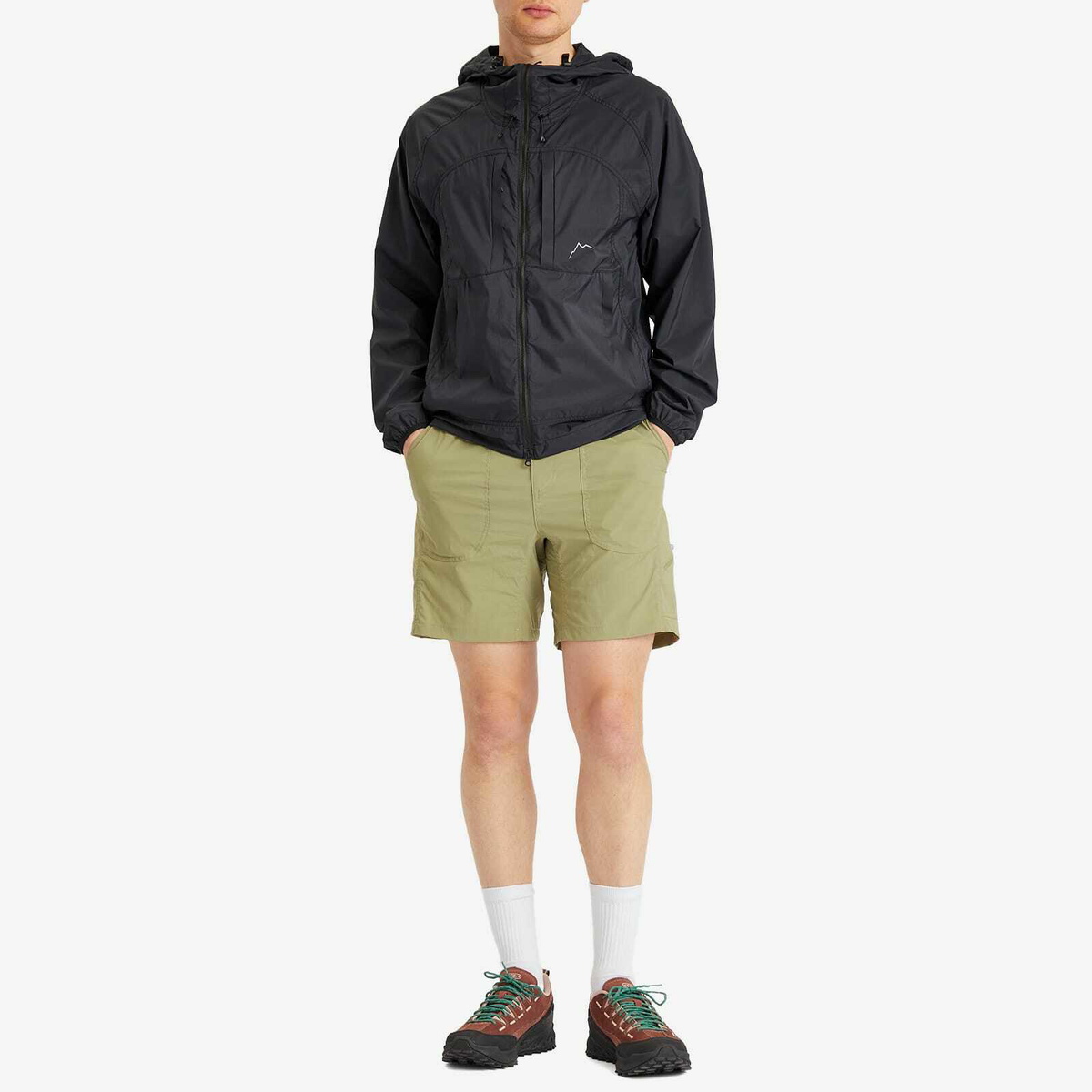 CAYL Men's 6 Pocket Hiking Shorts in Olive
