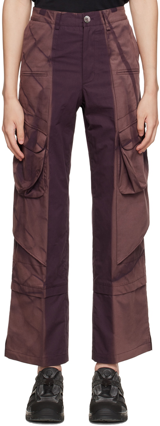 JiyongKim Purple Layered Cargo Pants
