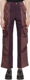 JiyongKim Purple Layered Cargo Pants