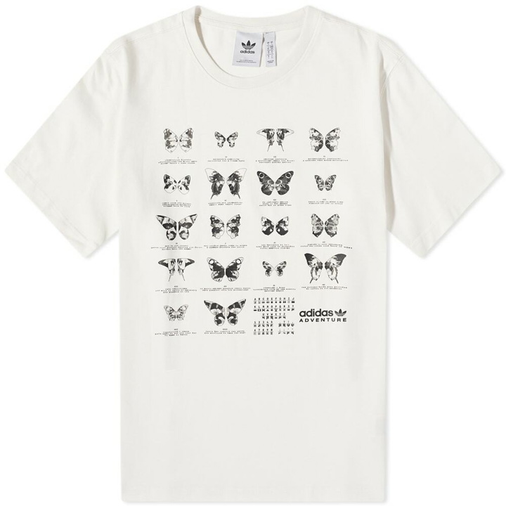 Photo: Adidas Men's Adventure Butterfly T-Shirt in Cloud White