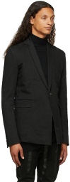 Boris Bidjan Saberi Black Resin-Dyed Suit2 Blazer