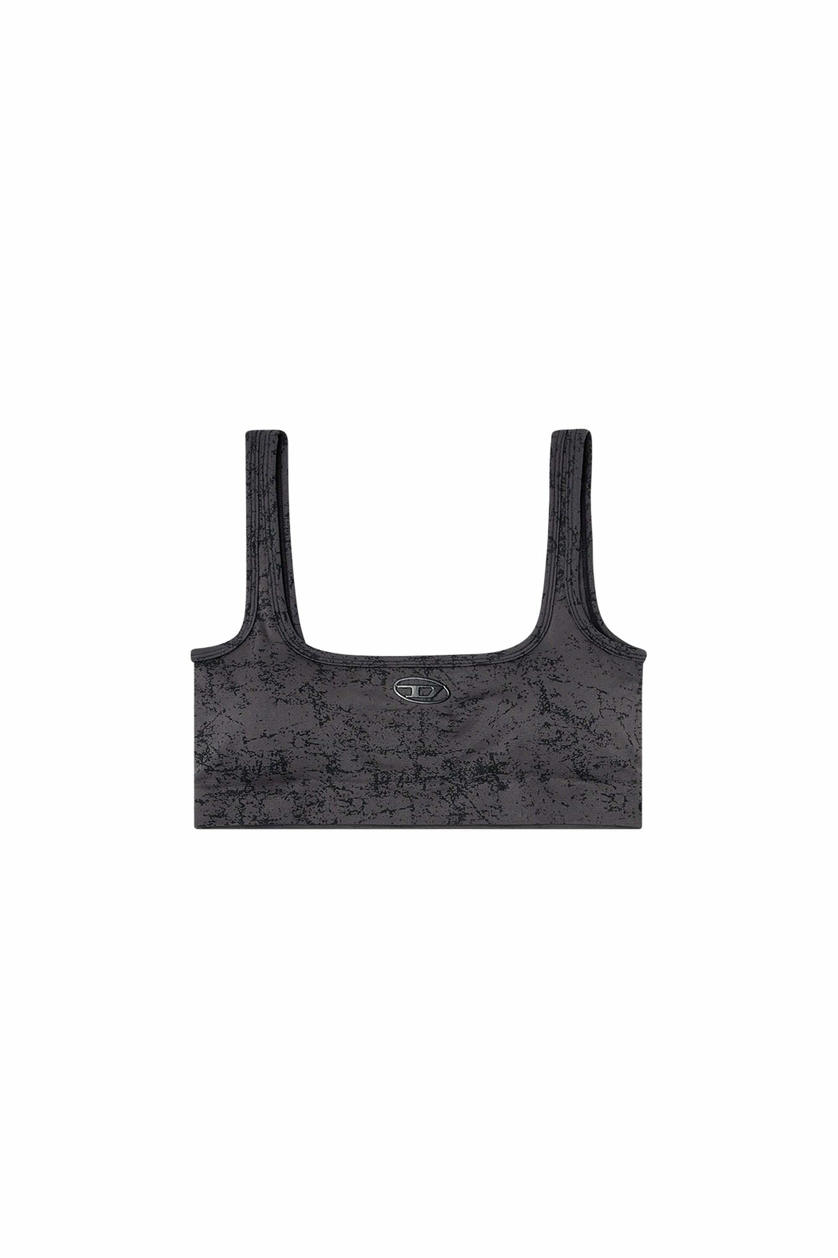 Diesel Sports bra with utilitarian print - Bras Womens in Grey
