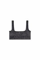 Diesel Sports bra with utilitarian print - Bras Womens in Grey