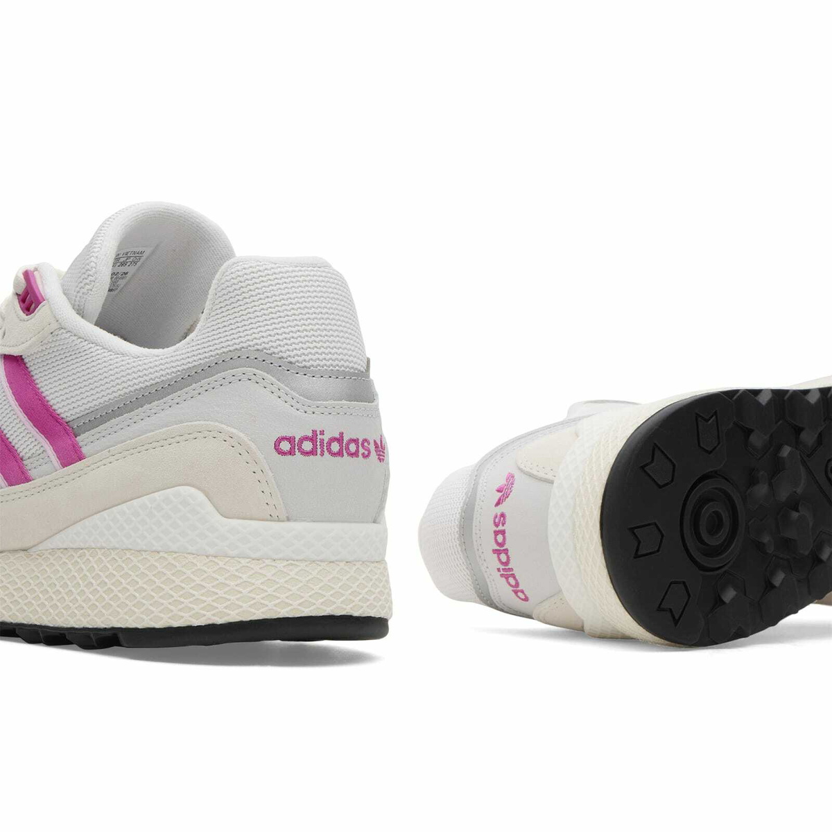 Adidas Men's Oregon Ultra Tech Sneaker in Cloud White/Semi Lucid Fuchsia/Orchid Fusion
