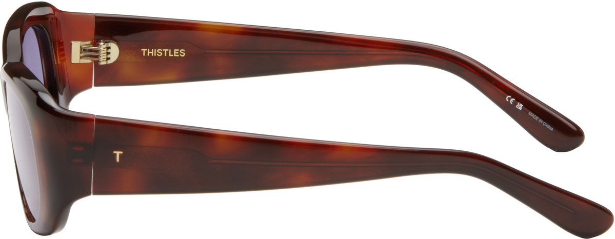 THISTLES Brown 'The Al' Sunglasses