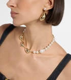 Self-Portrait Faux pearl-embellished necklace